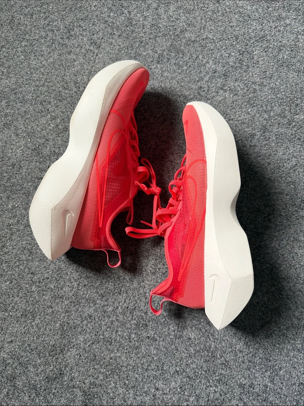 Nike Women's Bright Coral Red/Orange Lace-Up Vista Lite Running Sneakers - Picture 2 of 4
